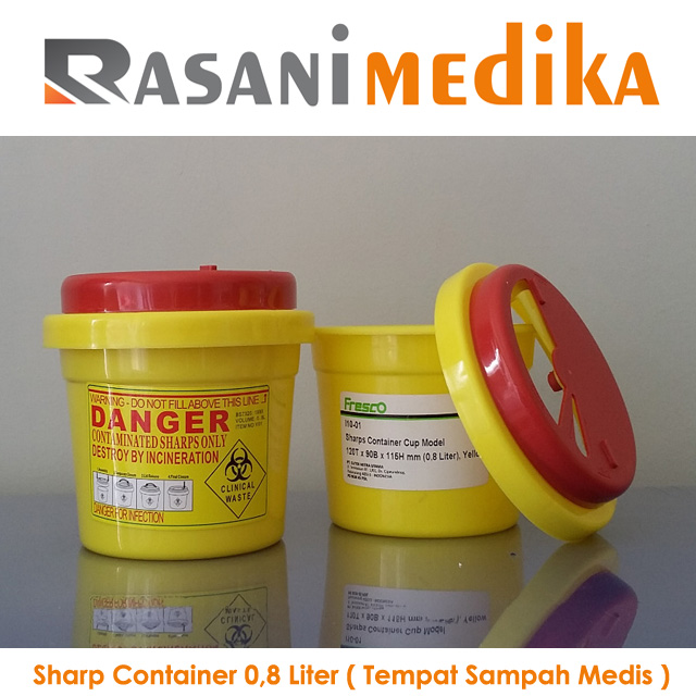 Sharp Container 0,8 Liter ( Tempat Sampah Medis )