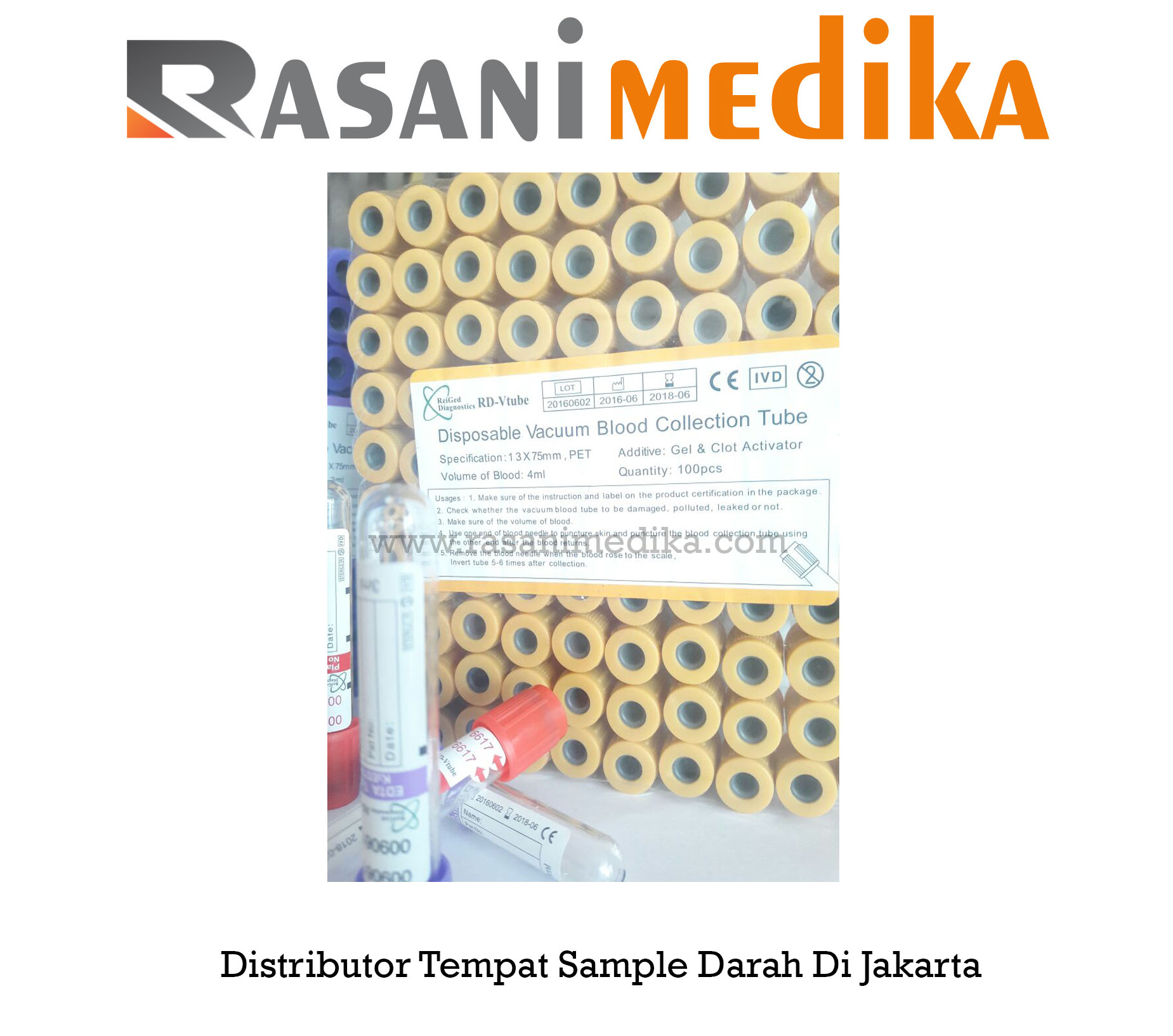 Distributor Tempat Sample Darah Di Jakarta | Rasani Medika