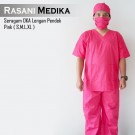 Baju kamar operasi pendek (Baju OK) pink