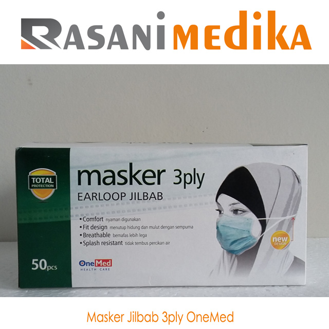 Masker 3 Ply Jilbab OneMed