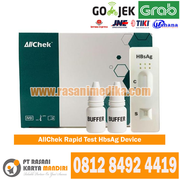 AllChek HBsAg Rapid Diagnostic Device – alat uji cepat Hepatitis B (HBsAg) akurat untuk deteksi dini infeksi virus Hepatitis B di laboratorium dan klinik