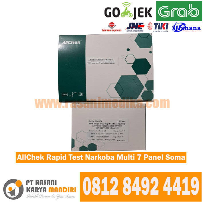 AllChek Rapid Test Drugs DOA Multi 7 Panel Soma alat tes narkoba cepat akurat sensitif